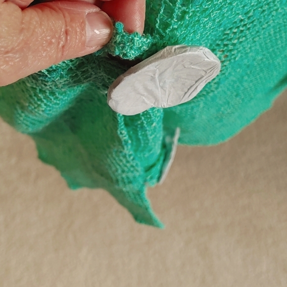 NWOT Nina Leonard Green Boxy Mesh Top 2X - Picture 6 of 12